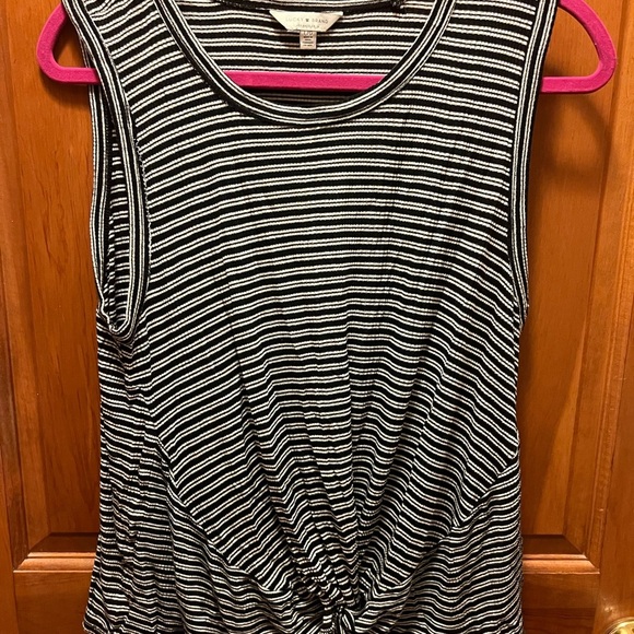 Lucky Brand Tops - Lucky Brand Black and White Striped Tank Top